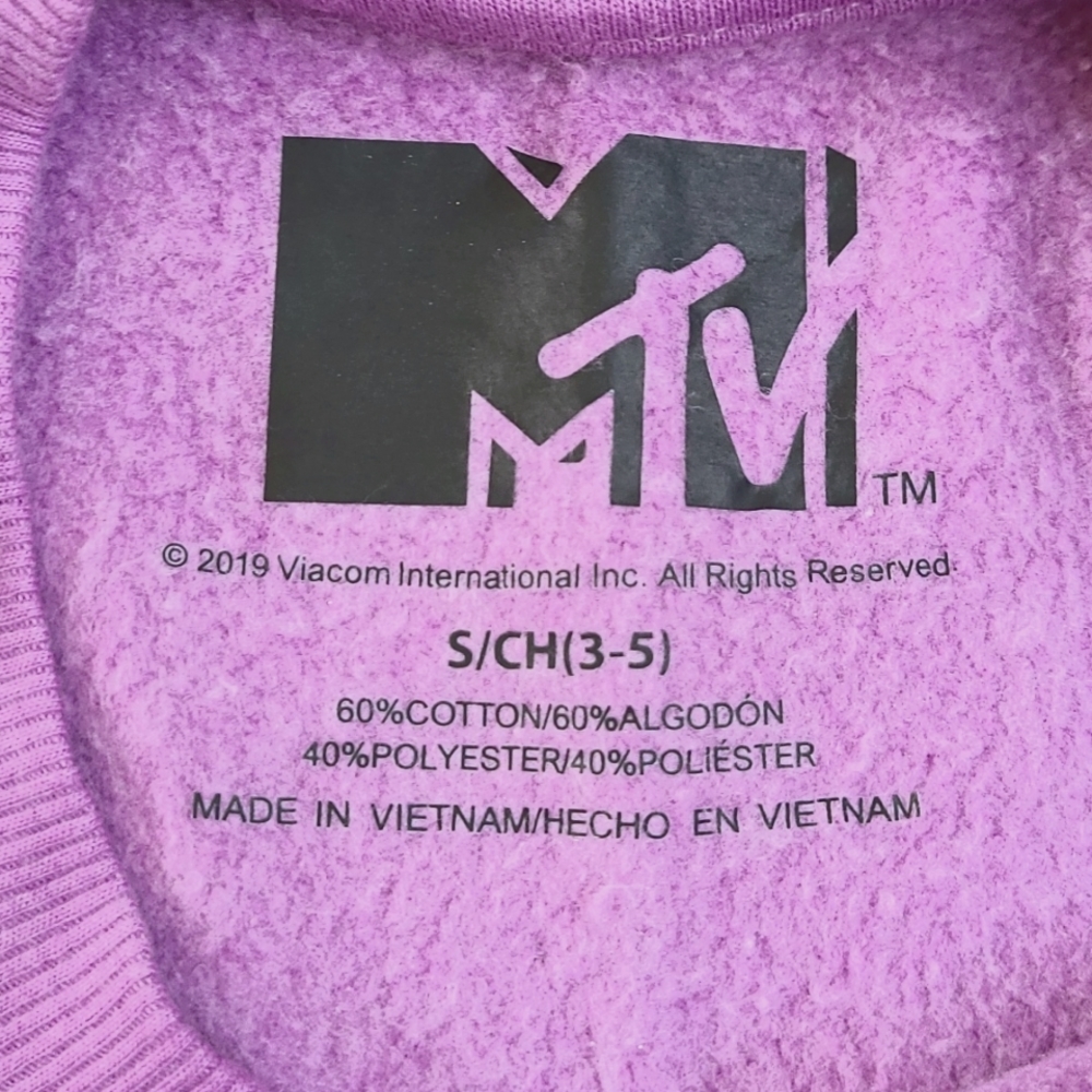 Ladies MTV crop sweatshirt Size Small - Picture 9 of 10